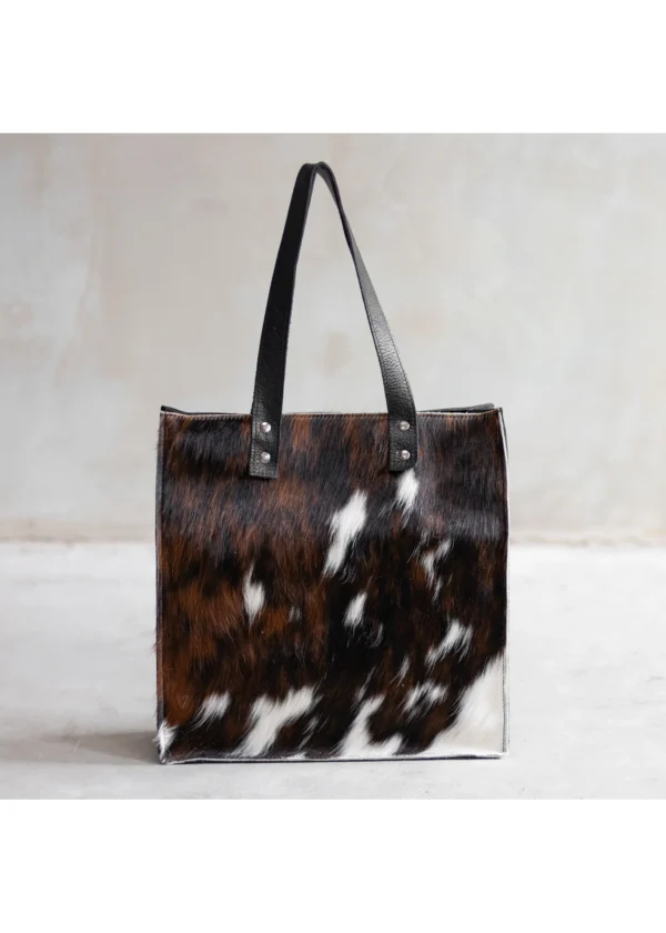 Nahast shopper - kolmevärviline